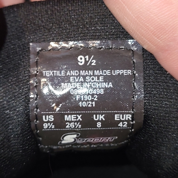 S Sport by Skechers black athletic shoes - Picture 9 of 10